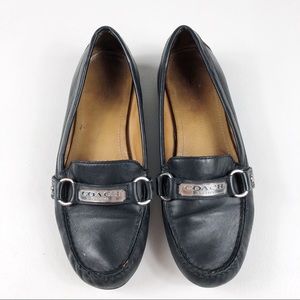 Coach Felisha black loafers size 7.5
